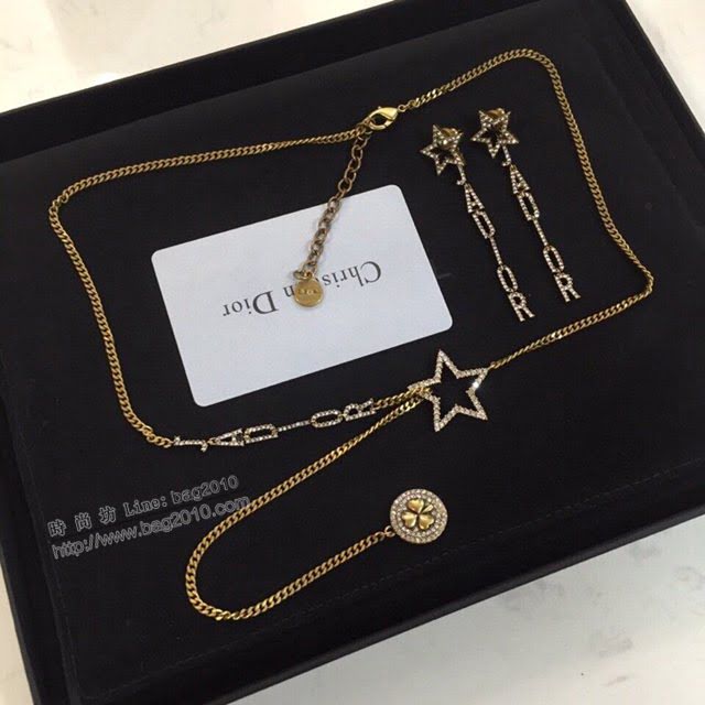 Dior飾品 迪奧經典熱銷款金色銀色星星蜜蜂項鏈  zgd1303